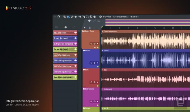 FL Studio 21.2 peut séparer la basse, le chant et la batterie de vos chansons préférées