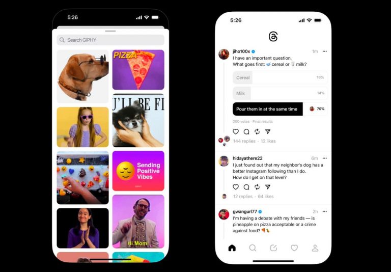 Threads propose désormais des sondages et un moyen simple de publier des GIF