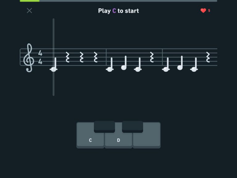 Les cours de musique gamifiés de Duolingo démarrent cet automne