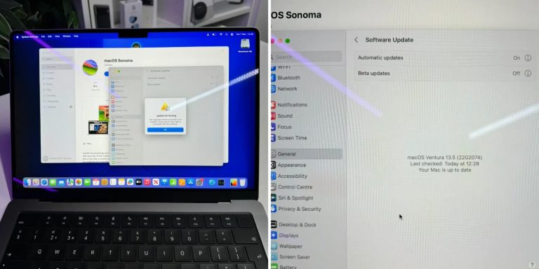 Certaines commandes de MacBook Pro et d’iMac M3 sont livrées avec macOS Ventura 13.5, les mises à jour de macOS Sonoma échouent