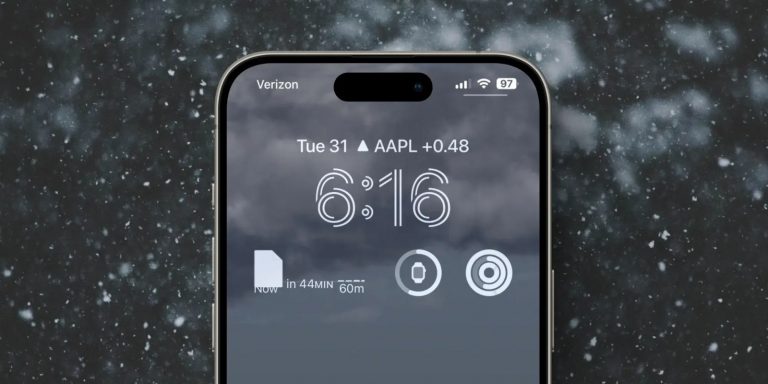 Le widget Apple Weather affiche une icône de fichier au lieu de neige