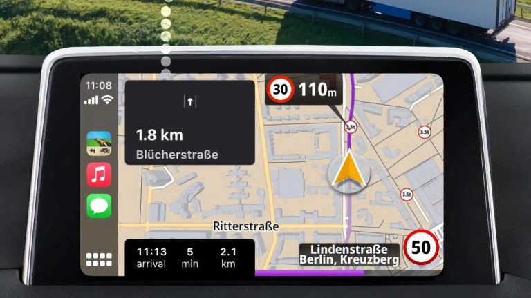 L’application de navigation populaire pour camions et caravanes ajoute la prise en charge de CarPlay