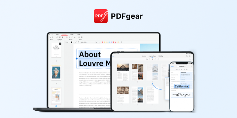 Obtenez PDFgear gratuitement pour dynamiser vos flux de travail