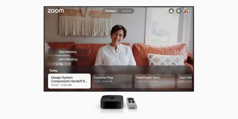 L’application de visioconférence Zoom désormais disponible sur Apple TV