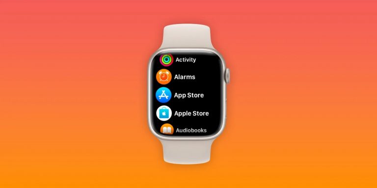 Où se trouve le bouton d’affichage de la liste Apple Watch dans watchOS 10 ?