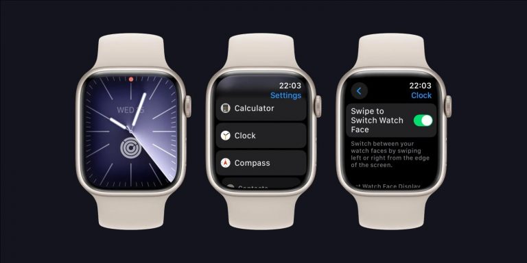 Comment glisser entre les visages Apple Watch dans watchOS 10