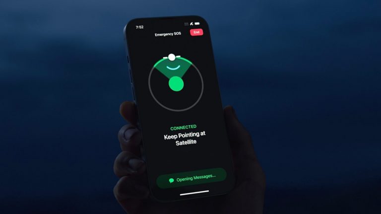 Les premiers intervenants font l’éloge de la fonction d’envoi de SMS par satellite de « sauvegarde en direct » de l’iPhone