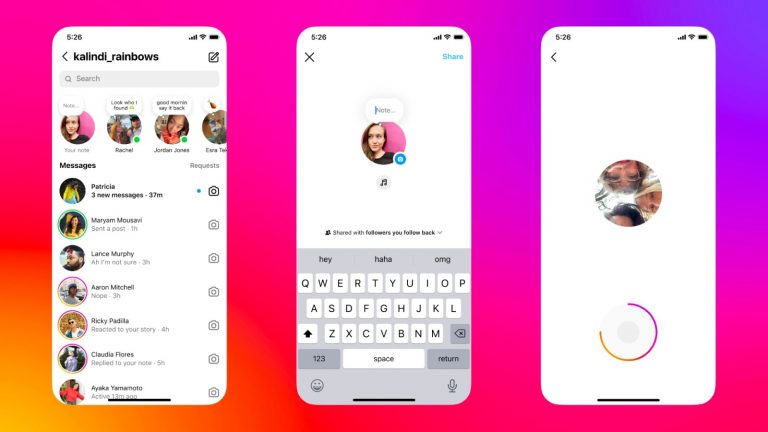 Instagram met à jour la fonctionnalité Notes avec des publications vidéo et des réponses multimédias