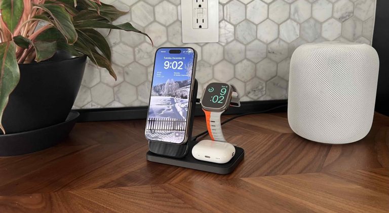 Nomad lance le Stand One Max premium avec charge rapide MagSafe et Apple Watch (pratique)