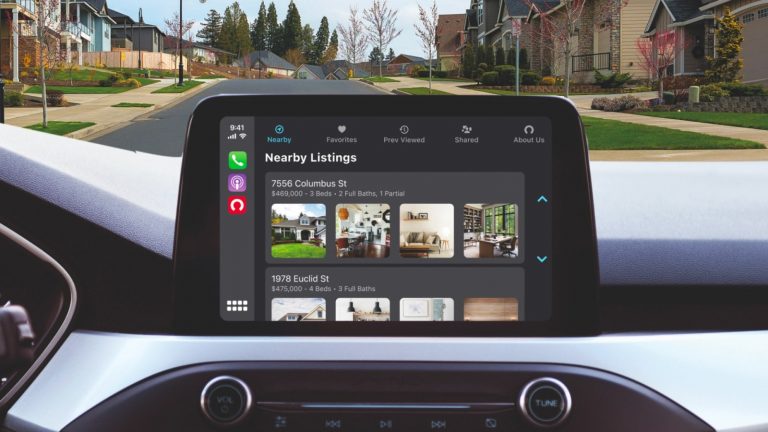 Vous magasinez pour une nouvelle maison?  Il existe maintenant une application CarPlay pour ça