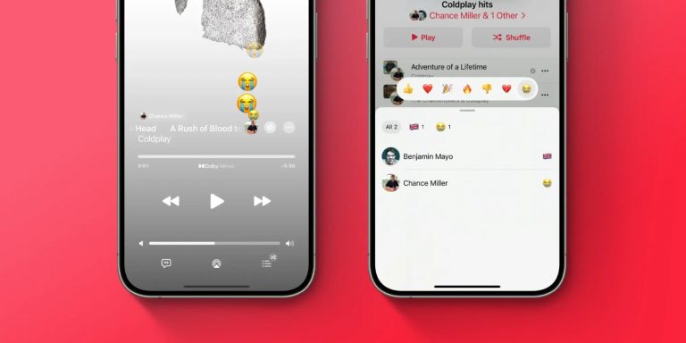 Les listes de lecture collaboratives Apple Music ajoutent des réactions emoji dans iOS 17.3 bêta