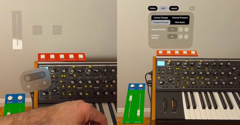 Les widgets MIDI débloquent des capacités étendues pour les musiciens avec Apple Vision Pro