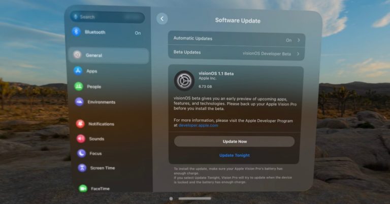 Apple lance la première version bêta de visionOS 1.1 pour Vision Pro, voici comment s’inscrire