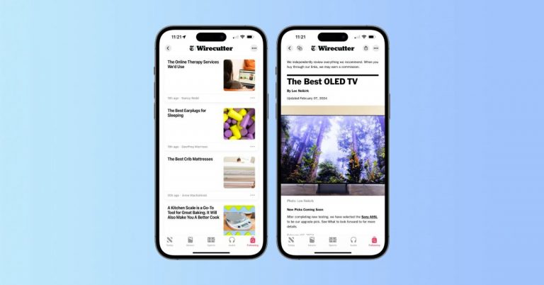 Le contenu de Wirecutter est désormais disponible gratuitement dans Apple News