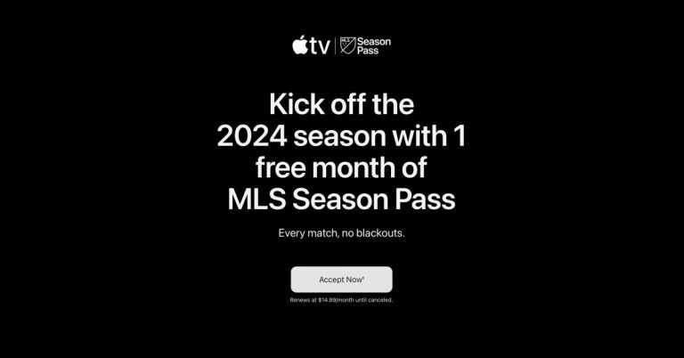 Apple offre à certains utilisateurs un mois gratuit de MLS Season Pass