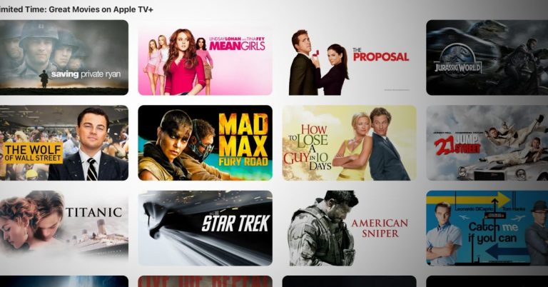 Apple TV+ ajoute une bibliothèque à durée limitée de 50 films à diffuser gratuitement