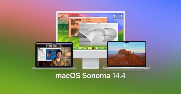 Apple lance macOS Sonoma 14.4, watchOS 10.4 et plus