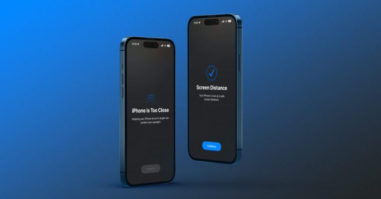 Utilisez la distance de l’écran de l’iPhone pour protéger vos yeux