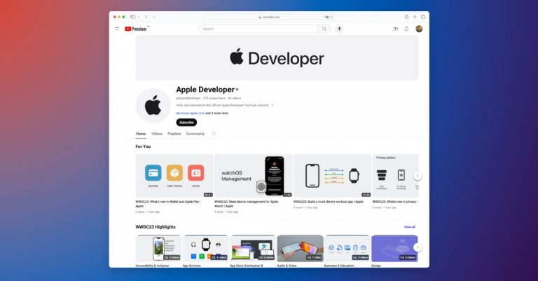 Vidéos des développeurs Apple disponibles sur YouTube avant la WWDC 24