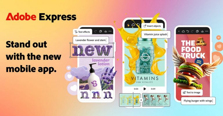 La nouvelle application Adobe Express avec Firefly AI est désormais disponible pour iOS