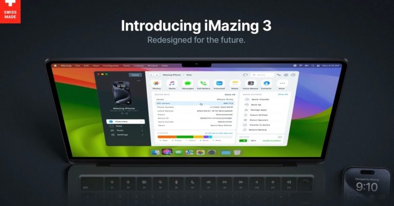 iMazing 3 est lancé pour Mac et PC avec un tout nouveau design, de nouvelles fonctionnalités, un mode sombre et bien plus encore