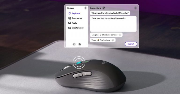 La dernière souris sans fil de Logitech comporte un bouton ChatGPT