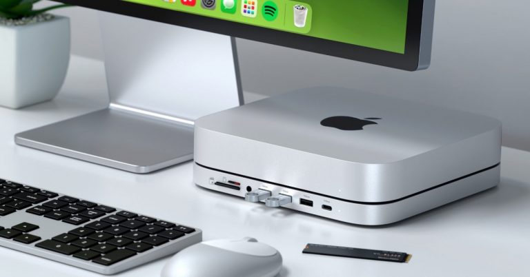 Mac mini M2 à partir de 499 $, support et hub Satechi 90 $, moniteur Samsung Thunderbolt 4 5K, plus