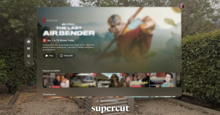 Netflix ne créera pas d’application Vision Pro, alors Supercut à la rescousse