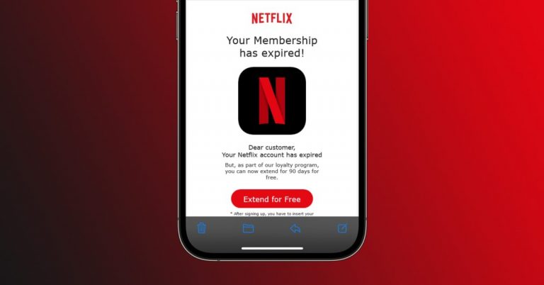 PSA : Méfiez-vous de cette escroquerie sournoise de phishing sur Netflix