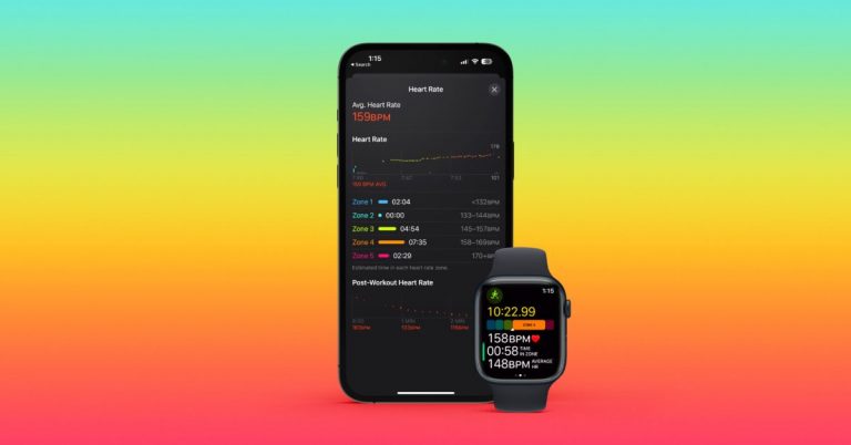 Zones de fréquence cardiaque sur Apple Watch et iPhone