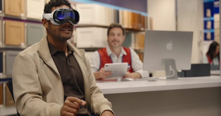 Une démo Apple Vision Pro arrive dans les magasins de rénovation domiciliaire Lowe’s