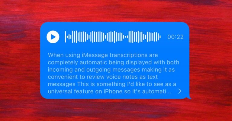 Faites de la transcription vocale de l’iPhone une fonctionnalité universelle, s’il vous plaît, Apple