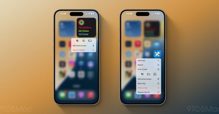 iOS 18 vous permet de modifier la taille des widgets directement depuis votre écran d’accueil