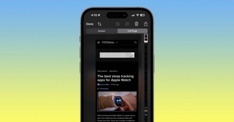Comment prendre une capture d’écran défilante sur iPhone