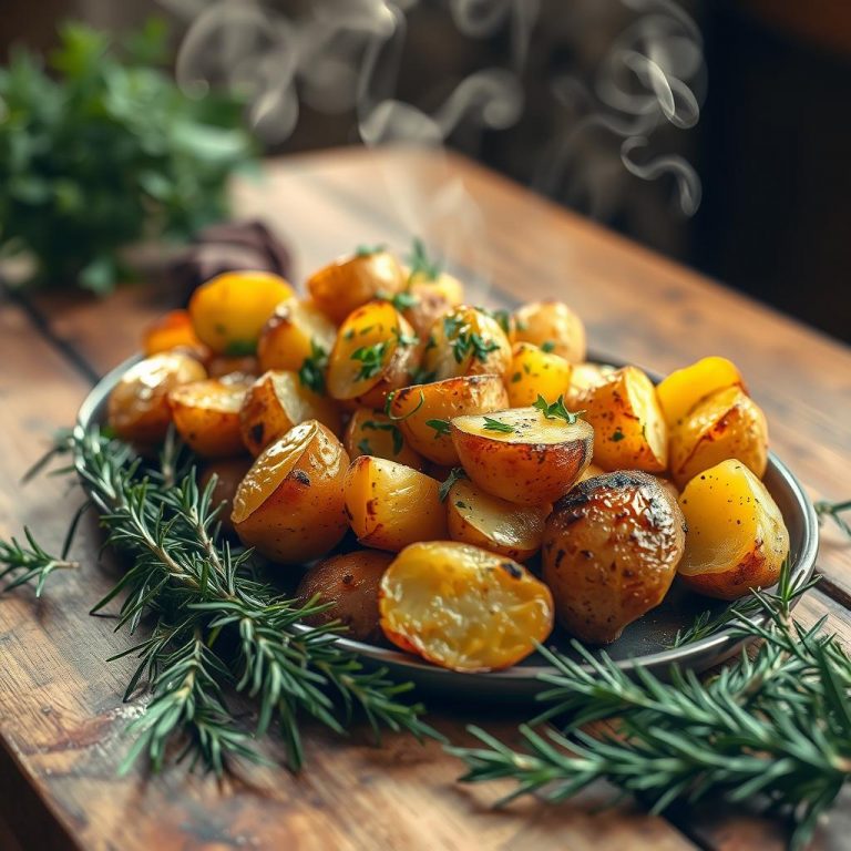 Prête en 20 min : La Recette Facile des Pommes de Terre Rôties aux Herbes.