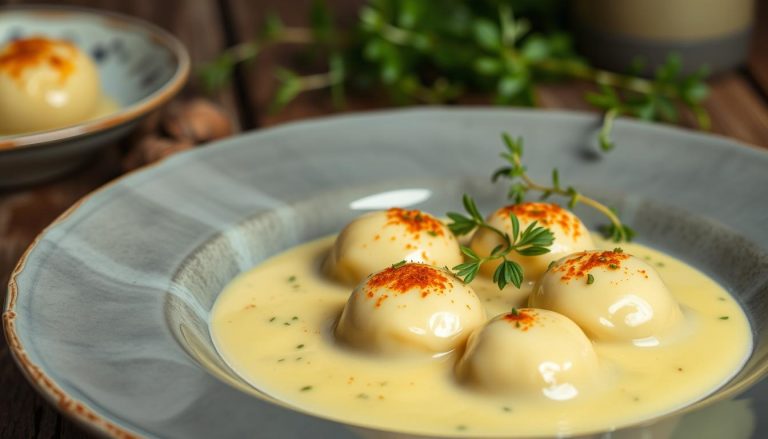 Quenelles de brochet à la béchamel