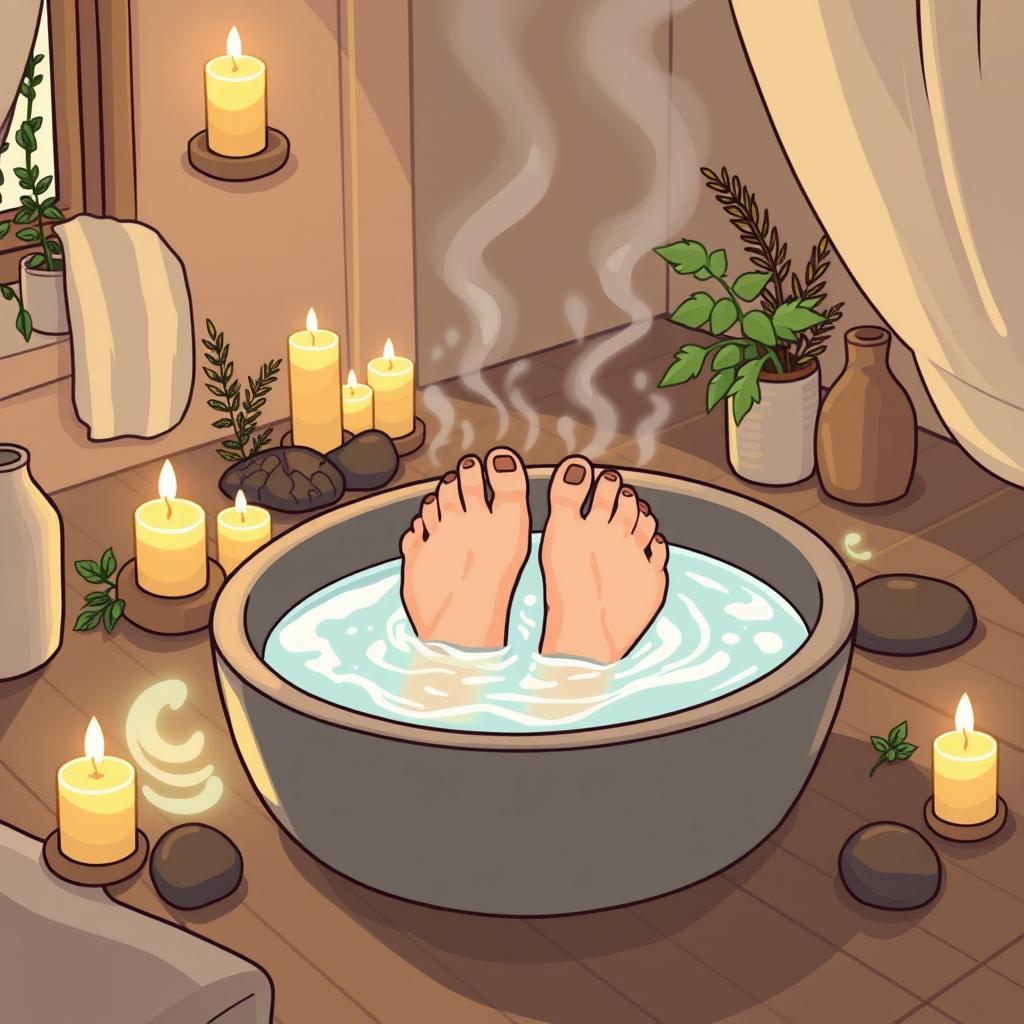 bienfaits du bain de pieds