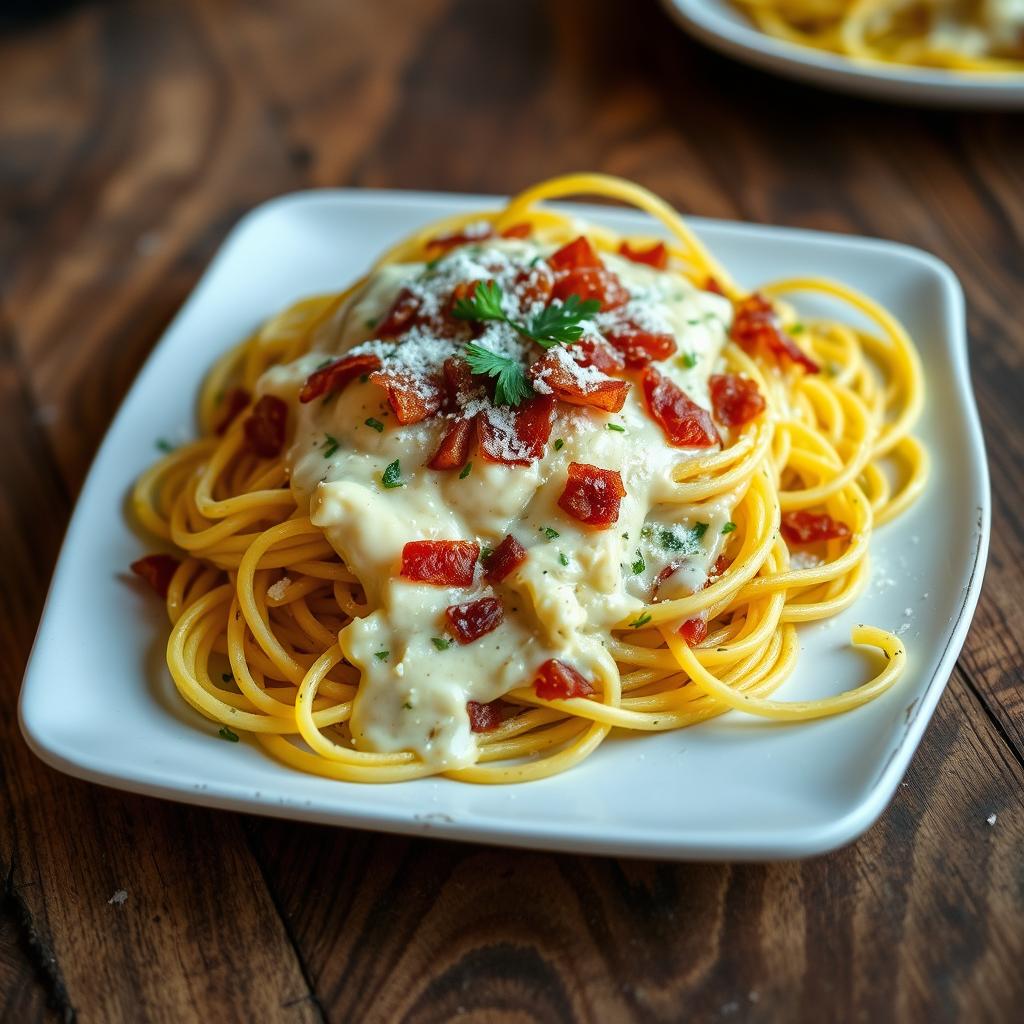 courge spaghetti carbonara