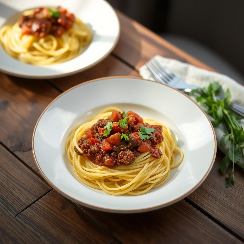 courge spaghetti viande