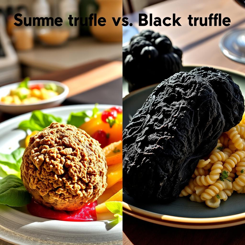 différences truffe été et truffe noire