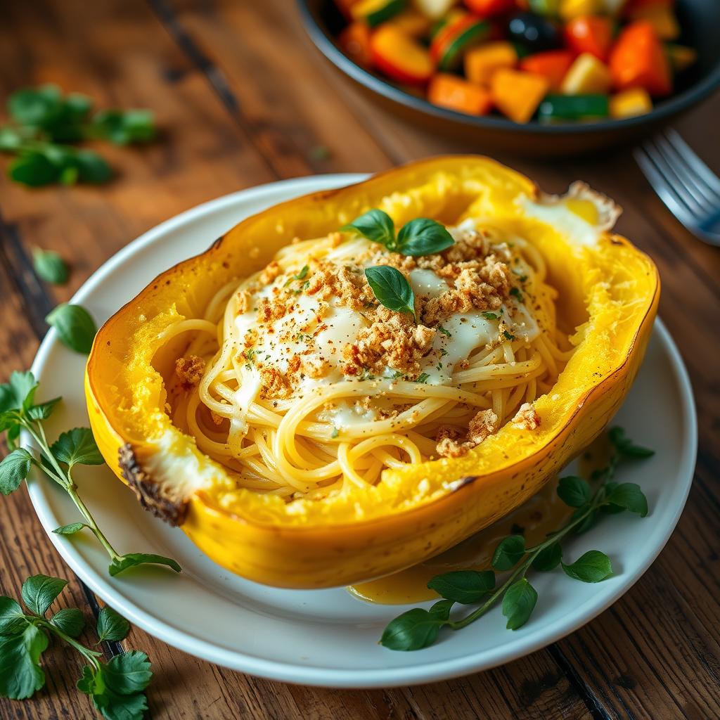 recette courge spaghetti gratinée