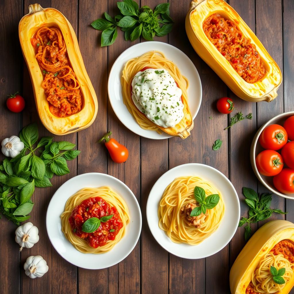 variantes recettes courge spaghetti