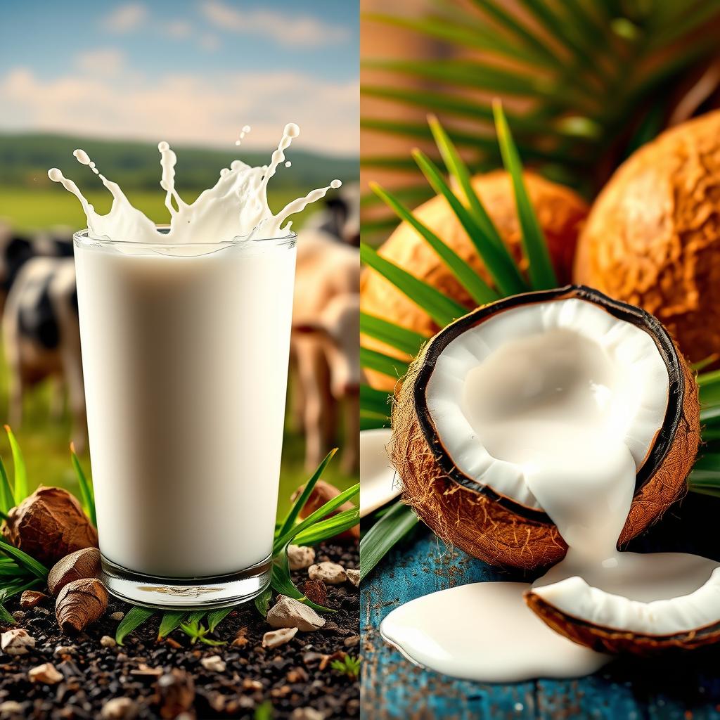 Comparaison des Saveurs Lait et Crème de Coco