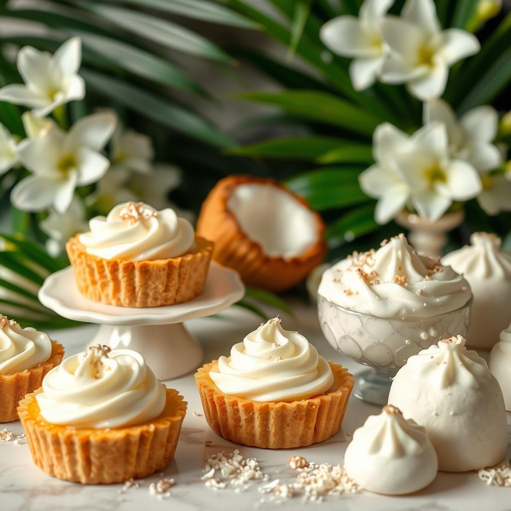 Crème de coco en pâtisserie