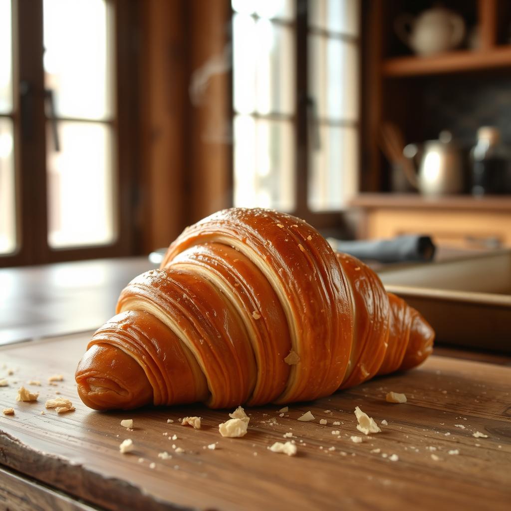 Cuisson parfaite du croissant