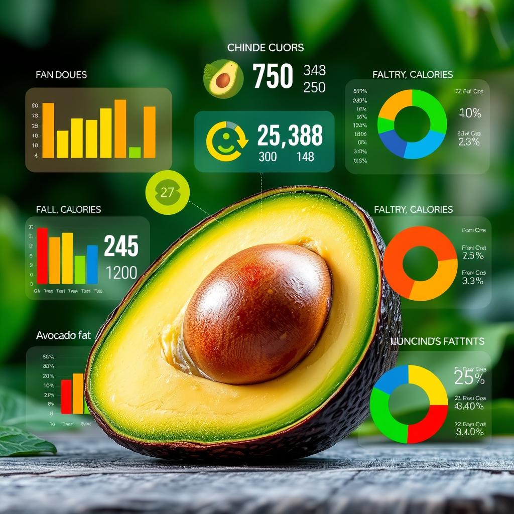 calories et graisses dans l'avocat