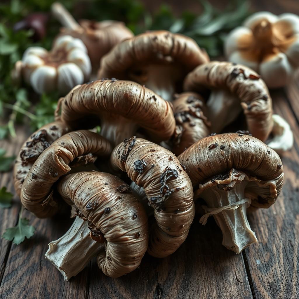 champignons périmés