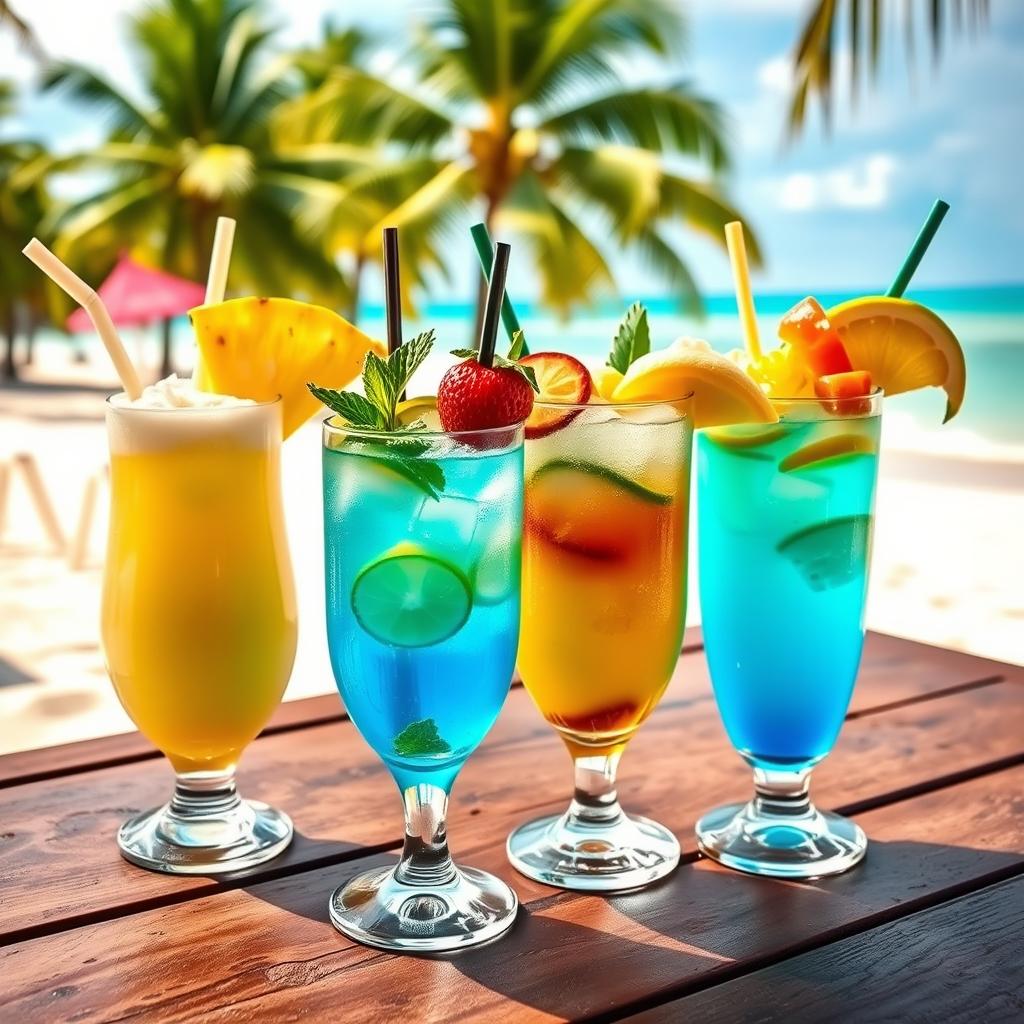 comparaison cocktails tropicaux