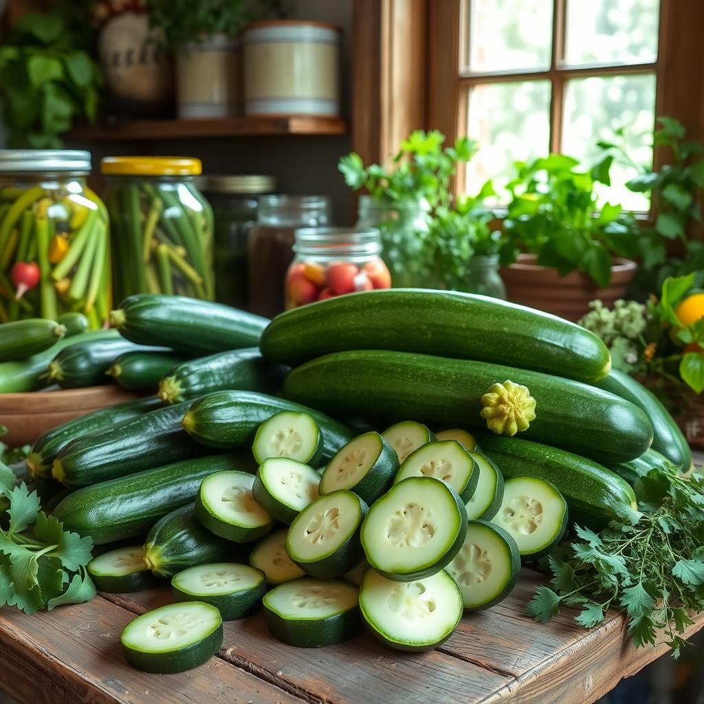 conservation courgettes