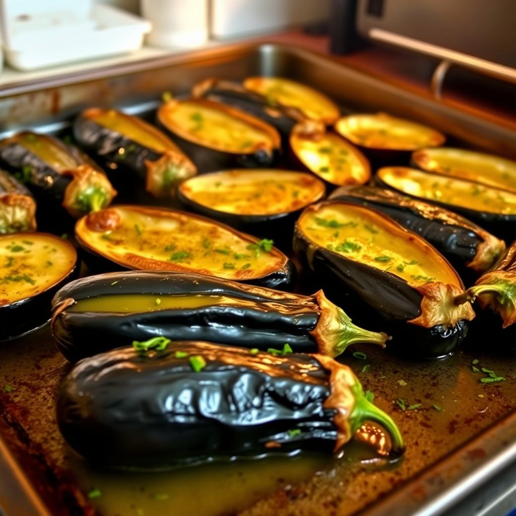 cuisson aubergines four